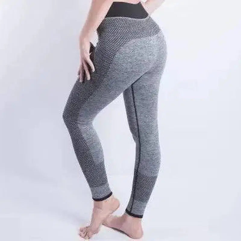 Explosion models Europe and the United States hip yoga pants-Gray-5