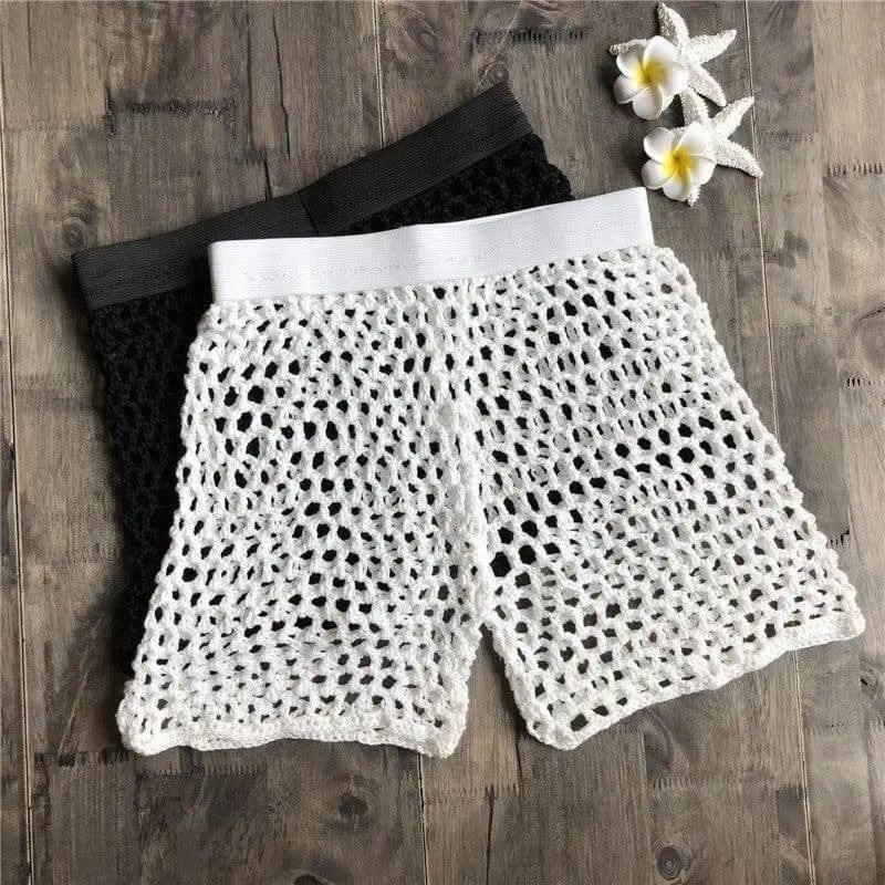 Fishing net hand hook cotton shorts-7