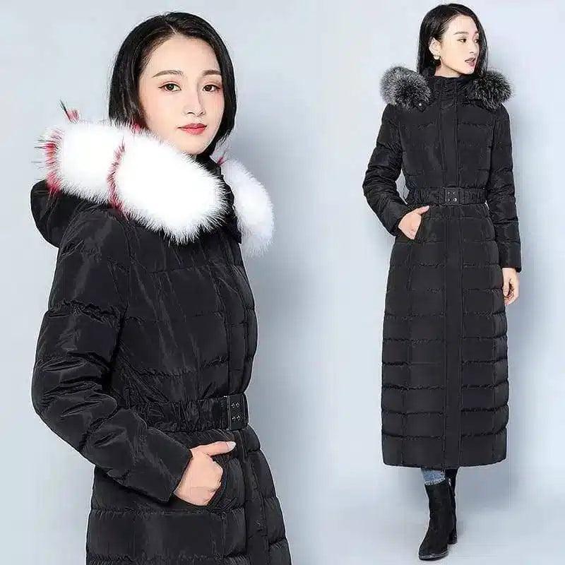 Fur collar down jacket-1