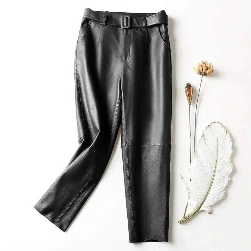 LOVEMI - Lovemi - High-waisted leather pants