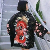 Traditional Kimono with Dragon Print-3 Style-3