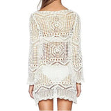 Knitted Hollow-out Beach Dress-7