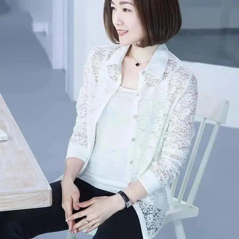 LOVEMI - Lovemi - Ladies Lace Cardigan Top