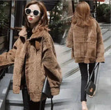 LOVEMI - Lovemi - Lamb hair coat thick fur one locomotive female