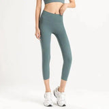 Leggings for Women High Waisted Tummy Control Workout-Light Gray-12