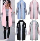 LOVEMI - Lovemi - Long colorblock lace-up sweater coat