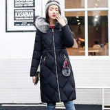 LOVEMI - Lovemi - Long hooded padded down coat coat women