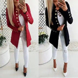 Women's Asymmetrical Buttoned Cardigan-1