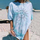 Bunny Graphic Oversized T-Shirt for Beachwear-7Style-8