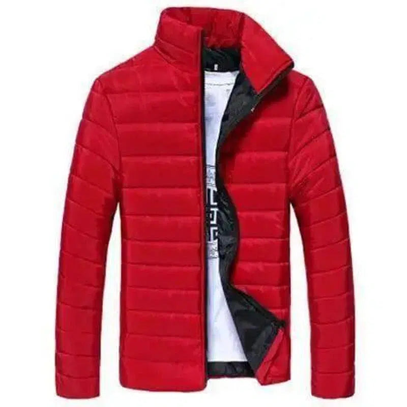 Stylish White Jacket for Men - Perfect for All Seasons-Red-4