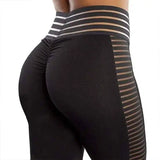 LOVEMI - Lovemi - Mesh stitching yoga pants