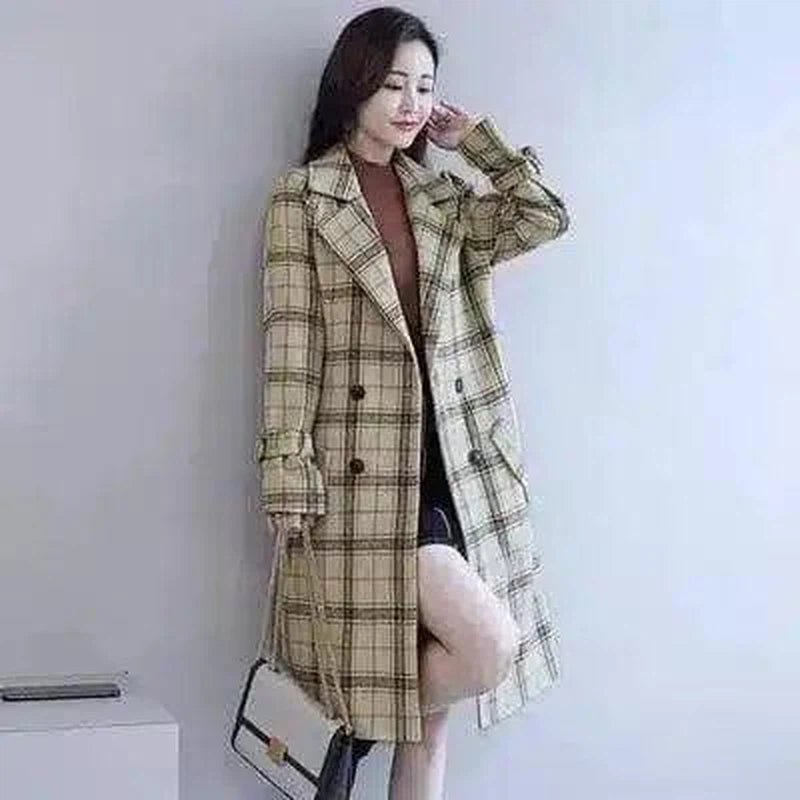 LOVEMI - Lovemi - Mid-length cardigan long-sleeved trench coat