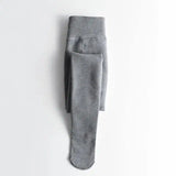 Plus velvet thick ladies bottoming socks-Light grey-3