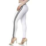 Pull high waist sports leggings-White-4