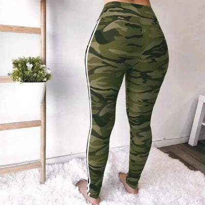 LOVEMI - Lovemi - Slim Slimming Camouflage Yoga Pants Leggings