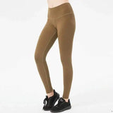 Vibrant Bright Running Pants for Women-Brown-11