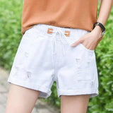 SUNDAY - VEGAN WOMENS DENIM SHORTS-3