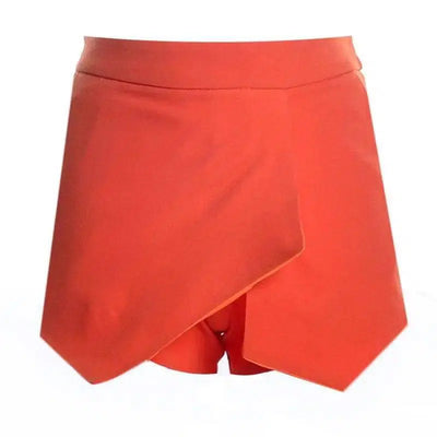 USA SIZE Big cross-stack irregular casual wild trousers-Orange-20