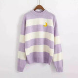 LOVEMI - Lovemi - Very Fairy Striped Sweater Knit Sweater