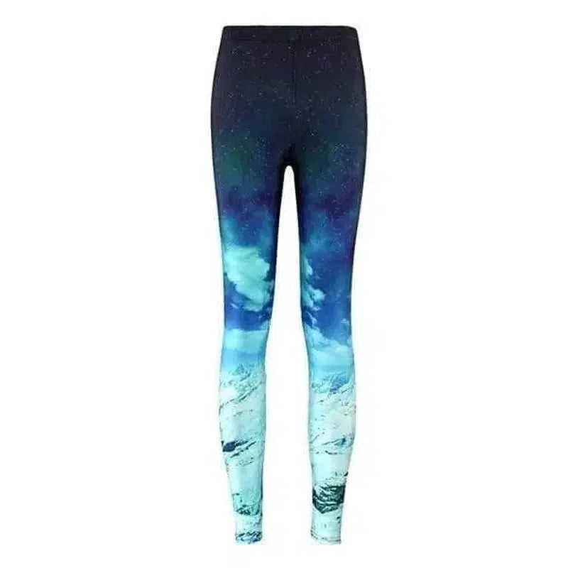 Women Hot Leggings Digital Print Ice and Snow-Photo color-2