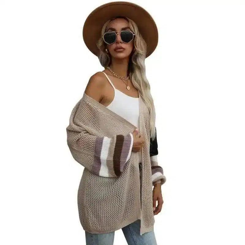 Womens Knit Oversized Sweater Cardigan-1