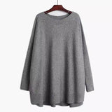 Women's Turtleneck Sweater Long Sleeve-8006 grey-3