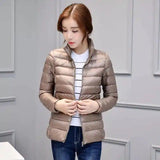 LOVEMI - Lovemi - Women's stand-up collar slim light down jacket