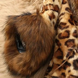 Mid Length Leopard Print Coat In Autumn And Winter For Women-6