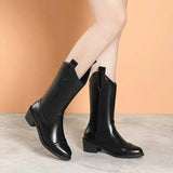 new Autumn Fashion Mid-calf Boots For Women Pointed Sleeve-6