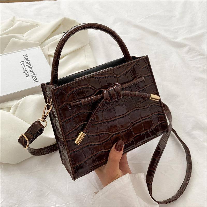 New Korean Style Single Shoulder Messenger Bag Female Mori-Dark brown-9