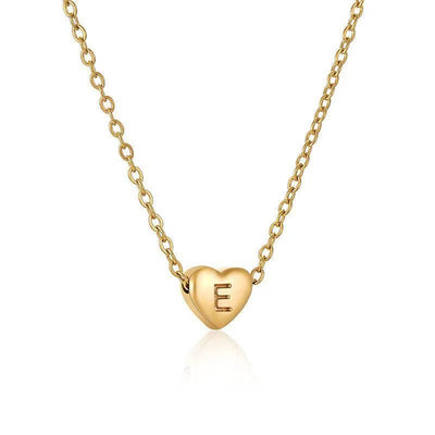 Ins Style Love Letter Necklace Women Stainless Steel Heart-shaped Niche Clavicle Chain Fashion Necklace-14