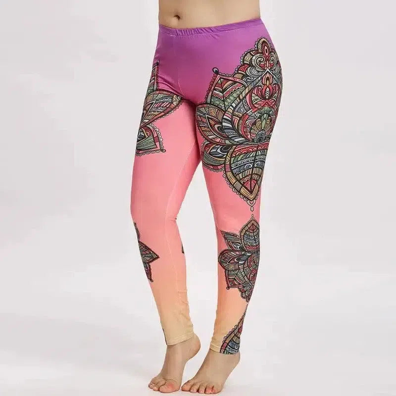 Printed yoga pants-6