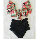 Ruffled Bikini Split Swimsuit European And American-9