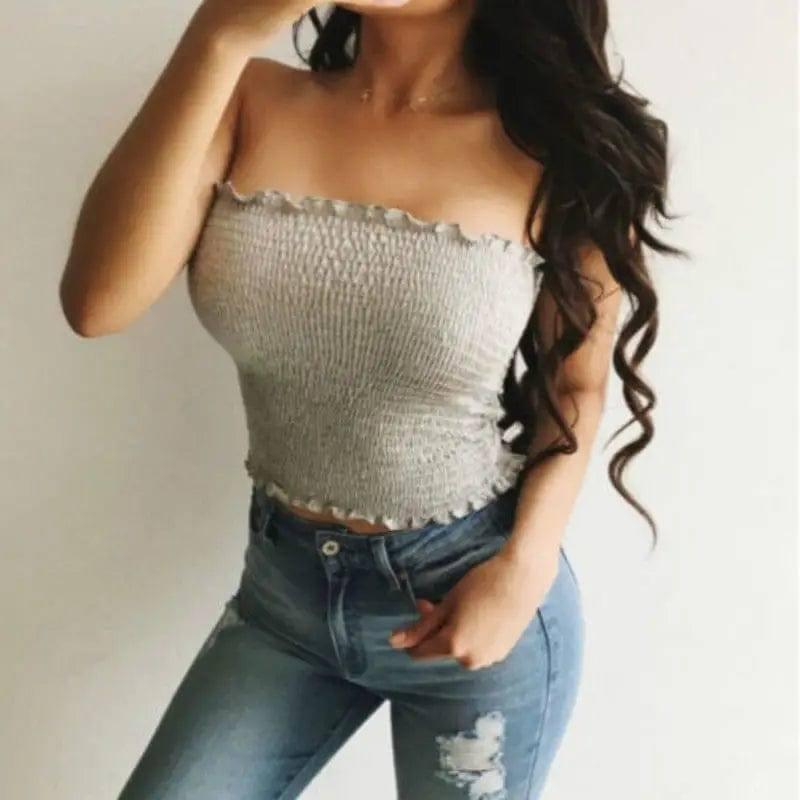 Fashion Summer Skinny Women Sleeveless Crop Tops Backl-3