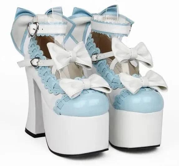 Angelic imori girl lolita cosplay shoes-Blue-1