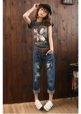 LOVEMI - Summer new version of Korean women's large size loose BF