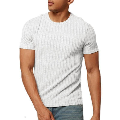 Summer Original Collar T-shirt Summer Mens Clothing White / 3XL-5