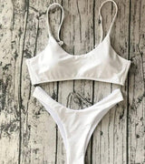 Swimsuit new swimsuit European and American explosion models-White-3