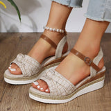 Thick-Soled Bow Sandals-7