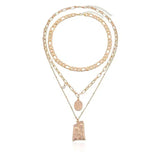 LOVEMI - Lovemi - Vintage Punk Multi Layered Women's Pearl Necklaces