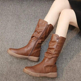 Winter Retro Flat-bottomed Big Size Foreign Trade Women-1