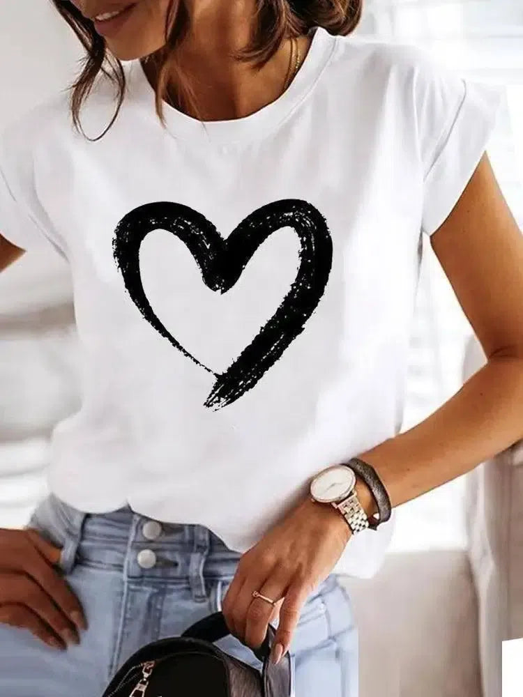 Women's Love Summer Shirt-MGQ29246-1