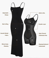 Women's Shapewear Dress Jumpsuit Tummy Tuck Lift Corset Open-4