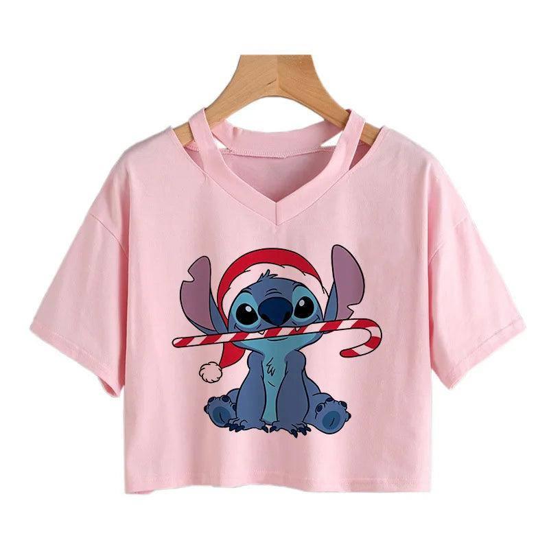 Women's Stitch Cartoon Tee-941-1