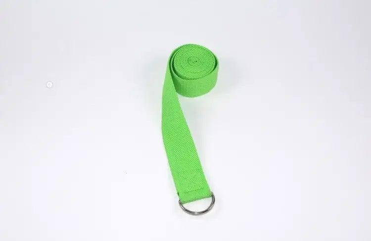 Yoga rope stretch with cotton yoga tension band-Green-4