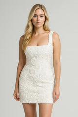 Graceful Tube Top Splicing Pullover voor dames, effen kleur wit / XL