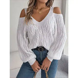 Off-Shoulder Lantern Sleeve Sweater